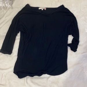 Plain black blouse